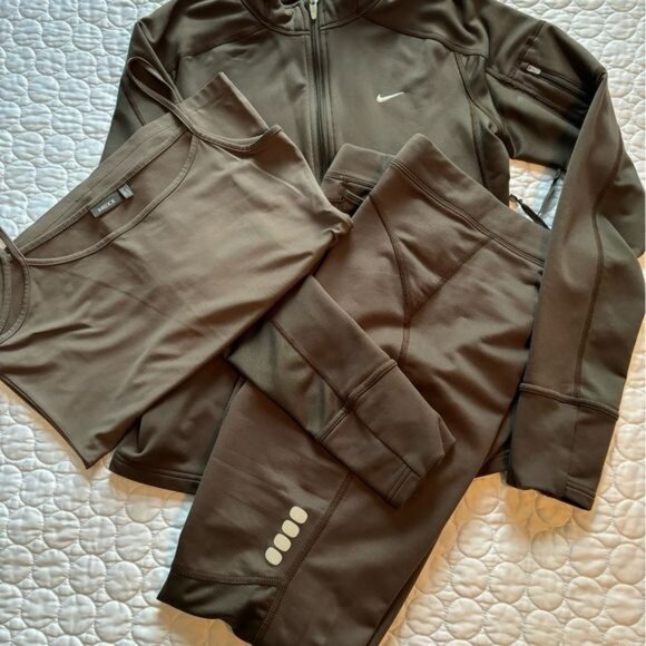 NIKE Track Suit SET:  Jacket, Pants + Mexx Tank -- fits sz 4/6 - Picture 1 of 13